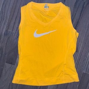 Vintage Gray Nike Tag Embroidered Swoosh Workout Tank Top